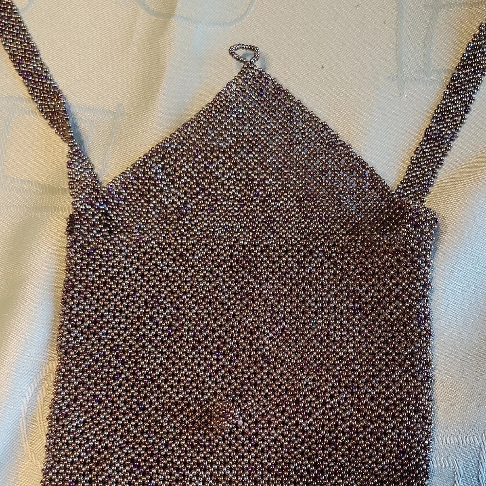 Chic Beaded Purse with Fringe - Picture 5 of 6